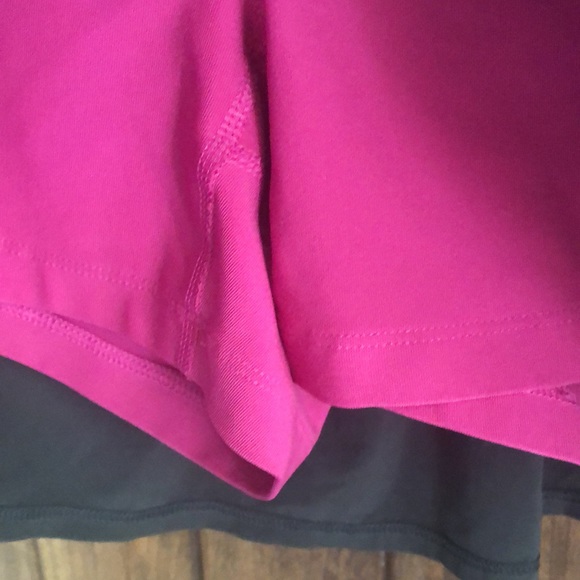 Lucy Black Athletic Tennis Running Skirt with Short Medium - Picture 3 of 6